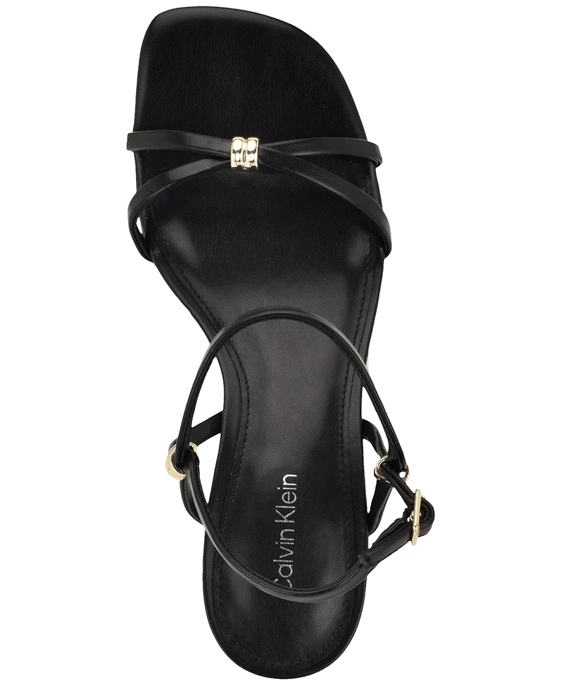 Calvin Klein Women's Rivine Kitten Heel Sandals