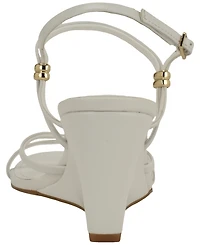 Calvin Klein Women's Deliney Round Toe Wedge Sandals