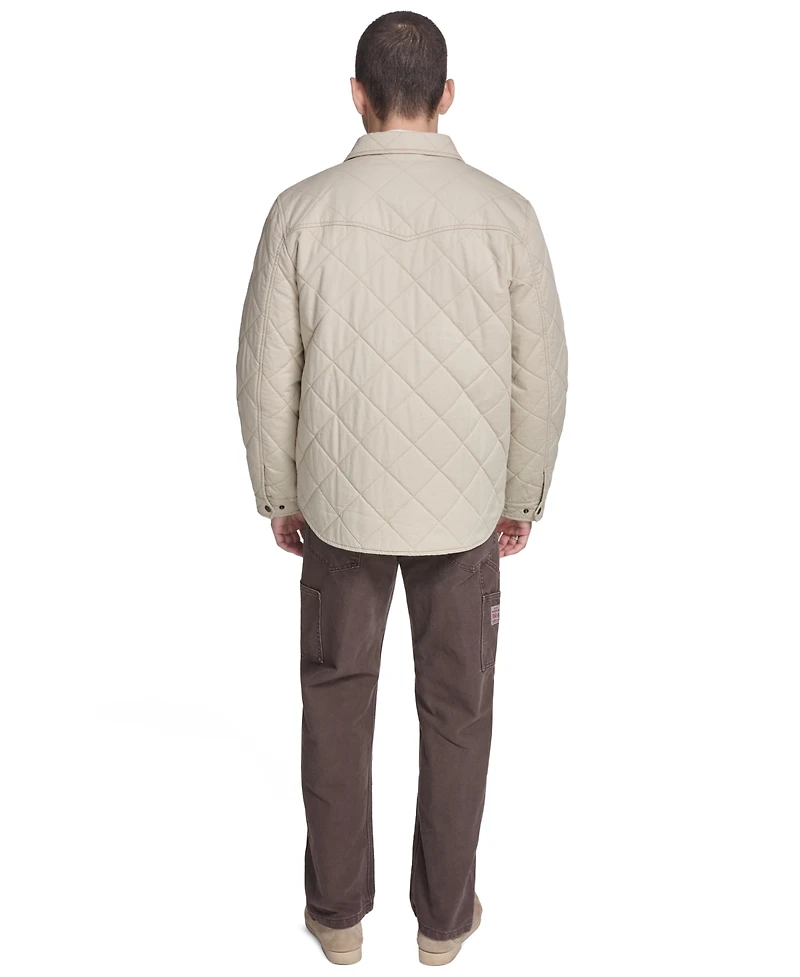 Levi's Men's Quilted Zippered Western Shirt Jacket
