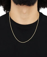 Macy's Solid Rope Chain Necklace in 14k Yellow Gold