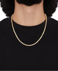 Macy's Hollow Rope Chain Necklace in 14k Yellow Gold
