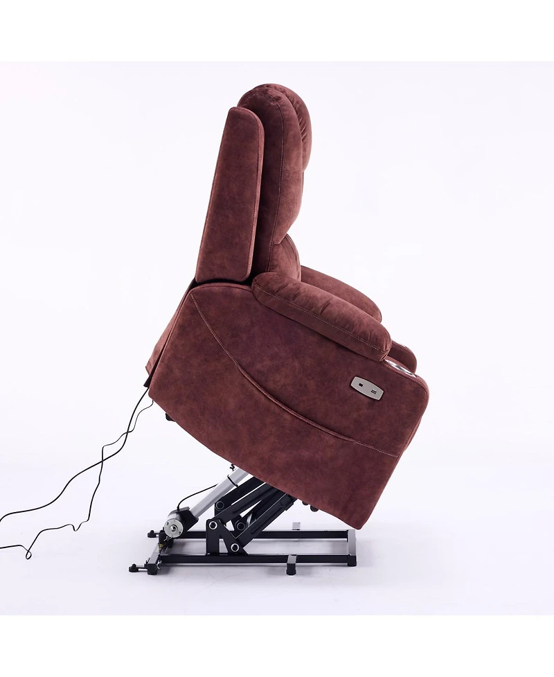 Streamdale Furniture Oversized Power Lift Recliner Massage Chair for Elderly