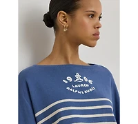 Lauren Ralph Women's Boat Neck Long-Sleeve Sweater