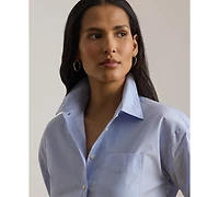 Lauren Ralph Women's Spread Collar Relaxed Fit Shirt
