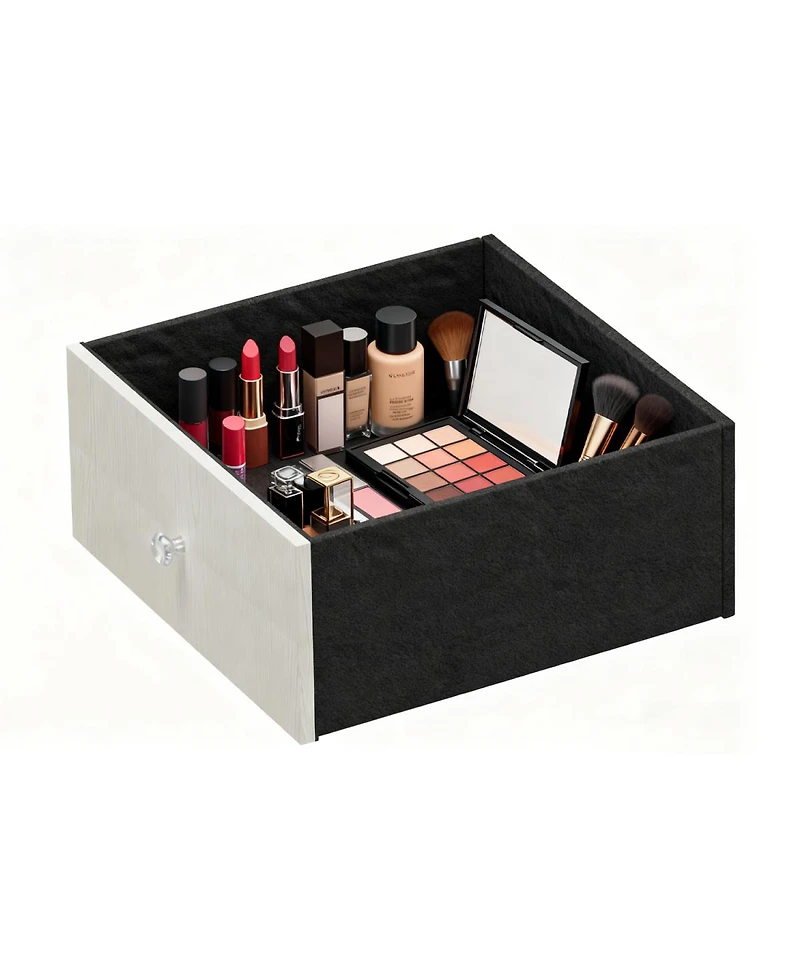 Streamdale Furniture 360° Swivel Jewelry Cabinet with Full Length Mirror