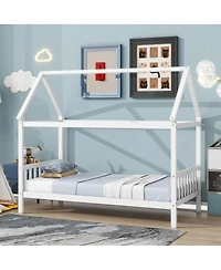Streamdale Furniture Twin House Bed with Headboard and Footboard