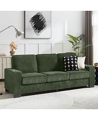Streamdale Furniture Streamdale Corduroy 3-Seater Sofa, Modern Compressed Couch for Living Room