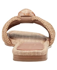 Marc Fisher Ltd Women's Nalena Ornamented Woven Flat Sandals