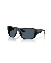 Costa Del Mar Men's Rectangle Finlet Polarized Sunglasses, 6S9118