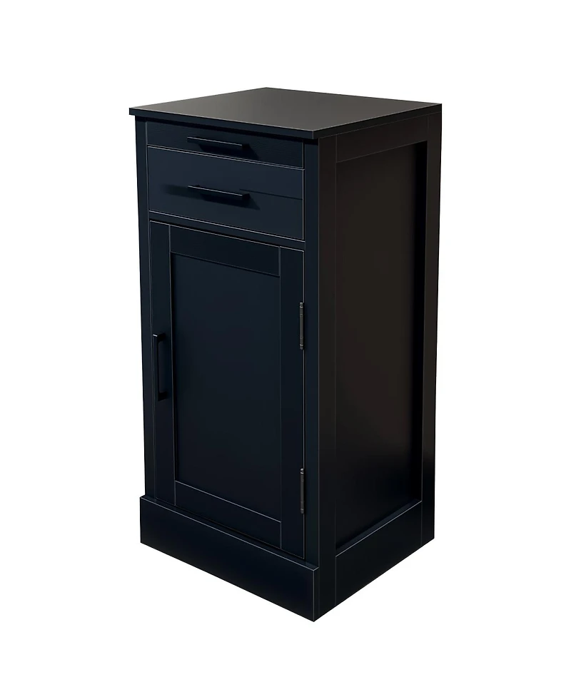 Streamdale Furniture Black color modular 24 wine bar cabinet Buffet Cabinet