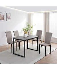 Streamdale Furniture Dining Chairs Set of 4 Modern Velvet Upholstered Chairs