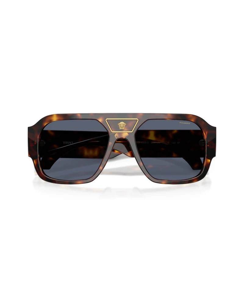 Versace Men's Square Polarized Sunglasses, VE4508U