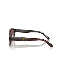 Scuderia Ferrari Men's Geometric Polarized Sunglasses, FZ6027U