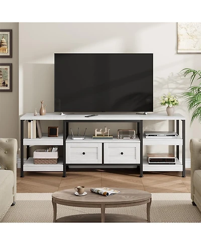 gaomon 79" Tv Cabinet with Drawers & Shelves