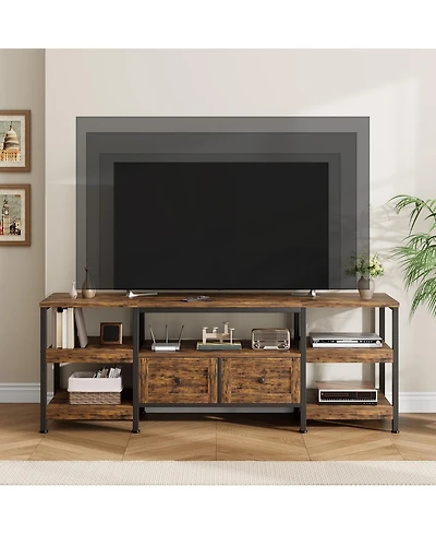 gaomon 79" Tv Cabinet with Drawers & Shelves