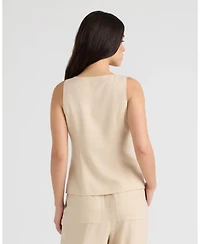 Nvlt Women's Button Front Embroidered Vest