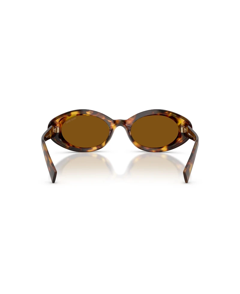 Miu Miu Women's Oval Sunglasses, Mu B09S