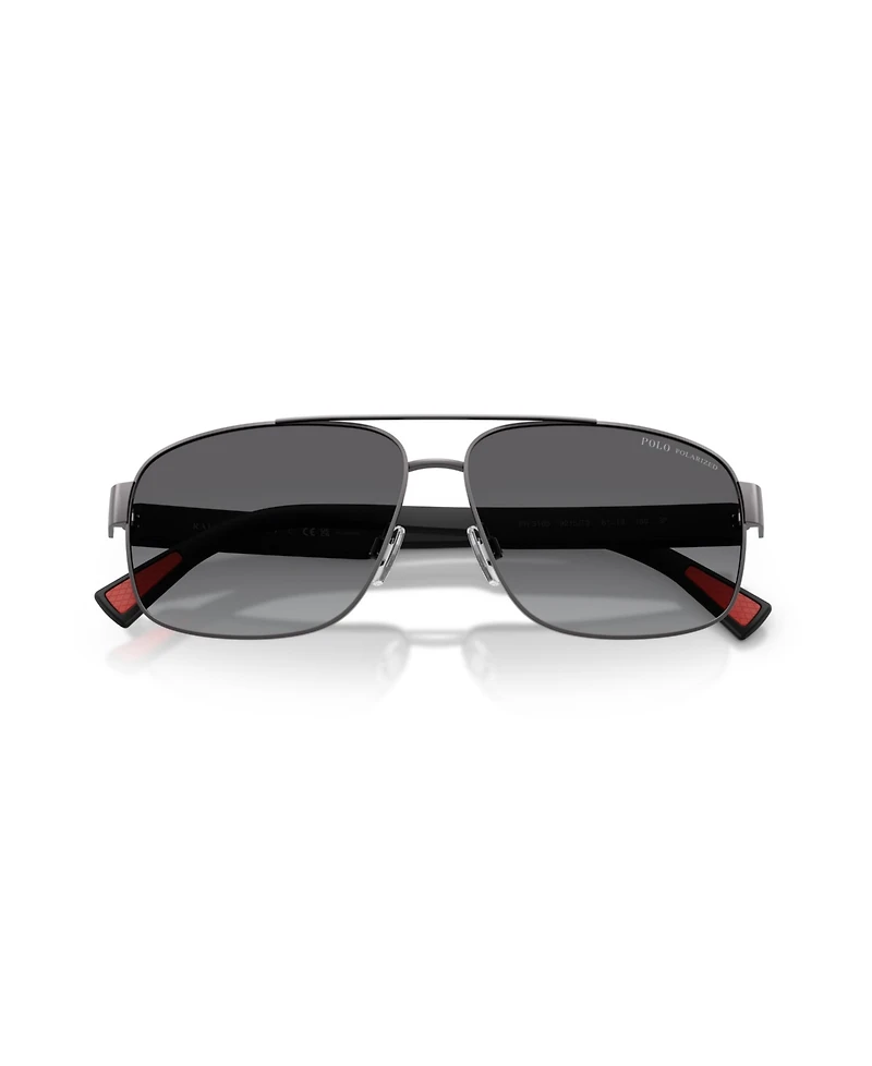 Polo Ralph Lauren Men's Pilot Polarized Sunglasses, PH3165