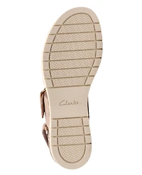 Clarks Women's Diaz Rose Wedge Round Toe Sandals