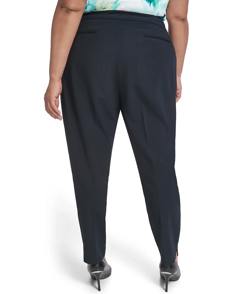 Calvin Klein Plus Mid Rise Slim Leg Pant