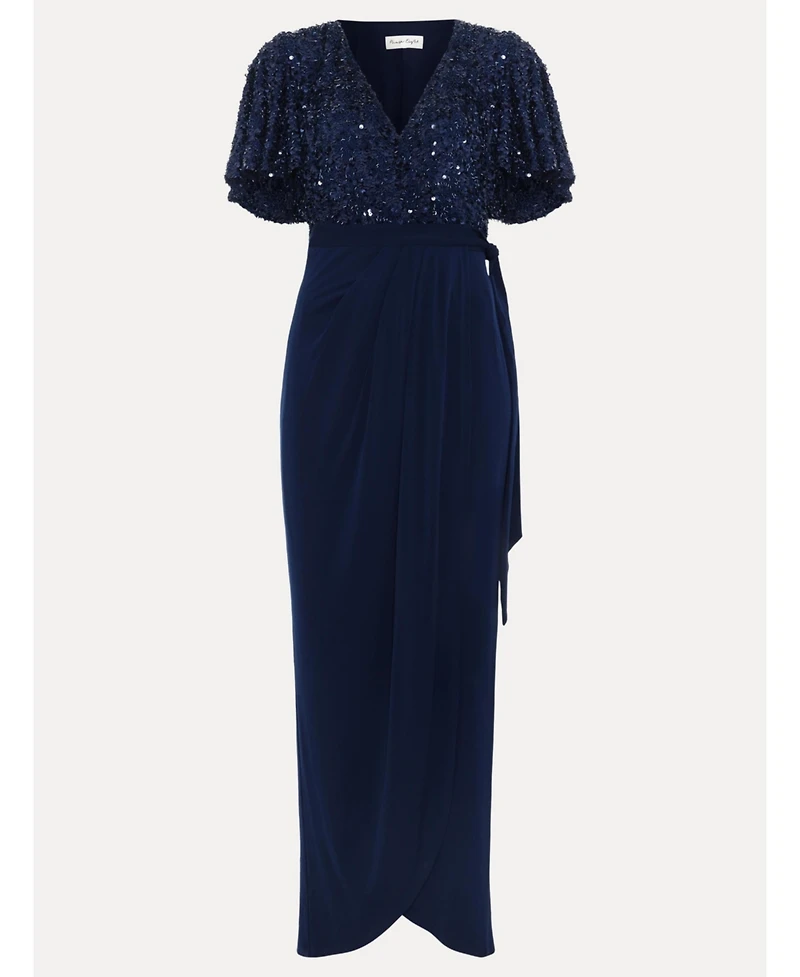 Phase Eight Women's Janessa Sequin Wrap Maxi Dress