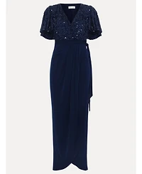 Phase Eight Women's Janessa Sequin Wrap Maxi Dress