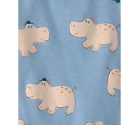 Carter's Baby Boys' Blue Hippo Snap-Up Romper