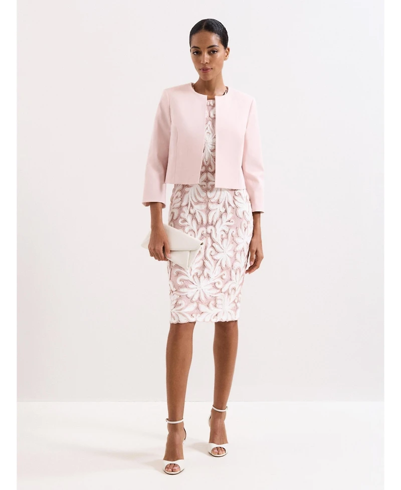 Phase Eight Women's Elizabeth Cropped Round Neck Jacket