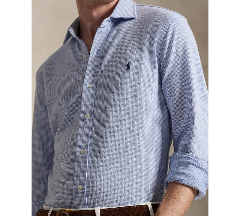 Polo Ralph Lauren Men's Glen Plaid Spread Collar Shirt