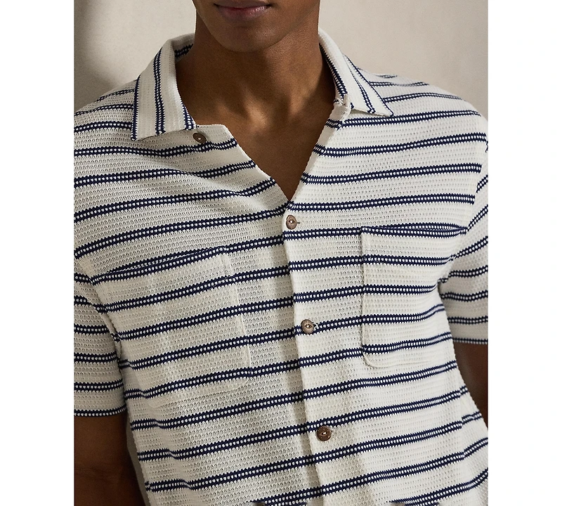 Polo Ralph Lauren Men's Striped Camp Collar Shirt