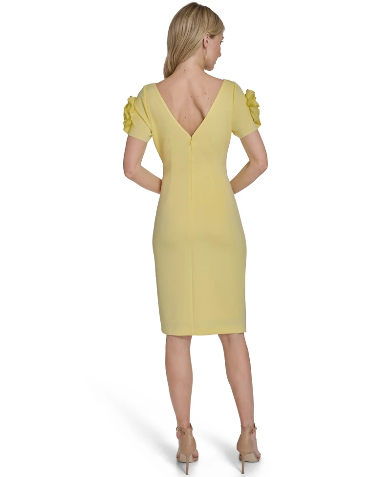 Jessica Howard Petite Short-Sleeve Boat Neck Dress