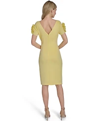 Jessica Howard Petite Short-Sleeve Boat Neck Dress