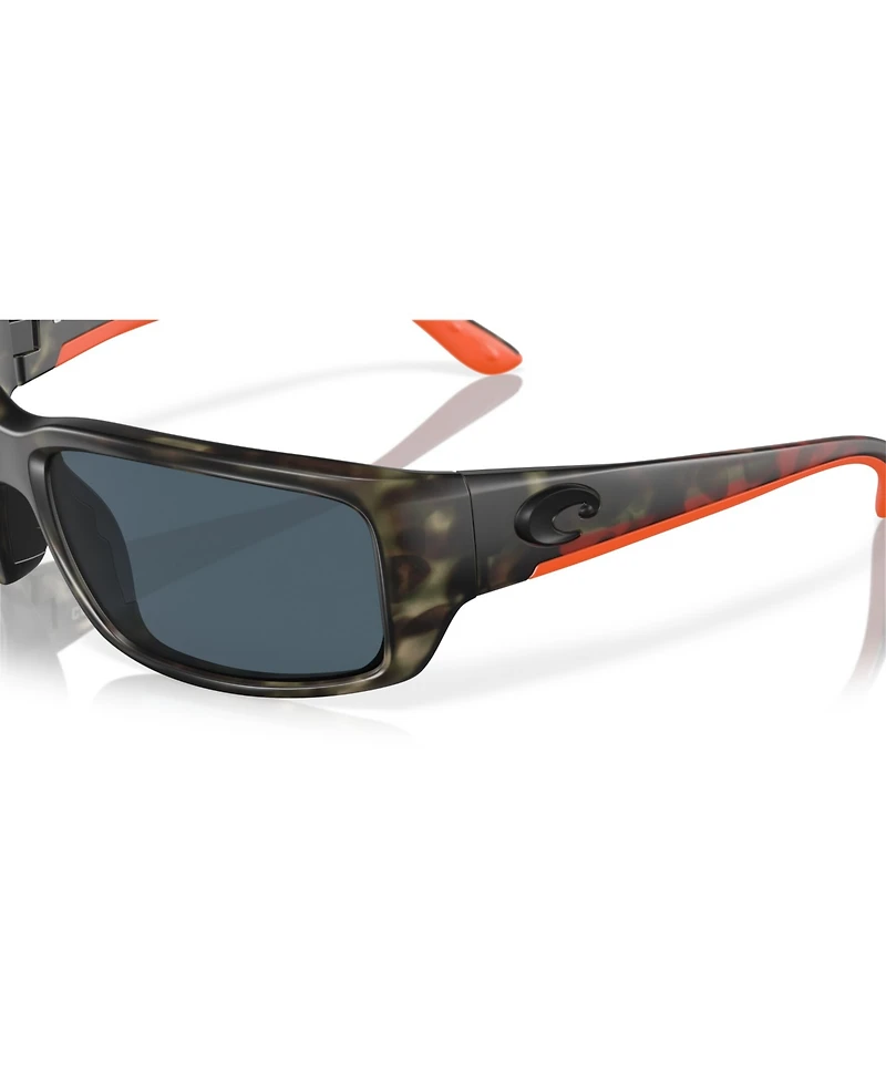 Costa Del Mar Men's Rectangle Fantail Polarized Sunglasses, 6S9006