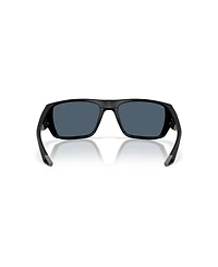 Costa Del Mar Men's Rectangle Finlet Polarized Sunglasses, 6S9118