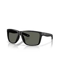 Costa Del Mar Men's Rectangle Broadbill Ii Xl Polarized Sunglasses, 6S9135