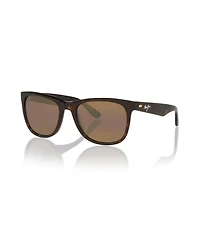 Maui Jim Unisex Rectangle Kikonia Xl Polarized Sunglasses, MJ000805