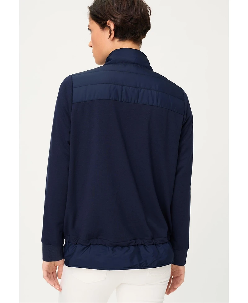 Olsen Women's Mixed Media Sweatshirt