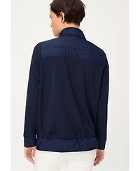 Olsen Women's Mixed Media Sweatshirt