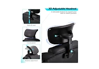 Aecojoy Office Chair with 7 Points Vibration Massage&Heat, Adjustable Ergonomic Recliner