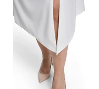 Vince Camuto Plus Seamed Midi Dress