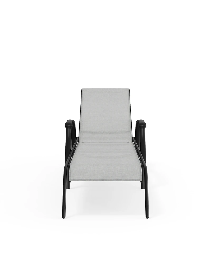 Agio Oasis 80" Aluminum 4-Position Adjustable Outdoor Chaise Lounge, Created for Macy's