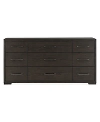 Ryder 35" Oak Veneer 9-Drawer Dresser
