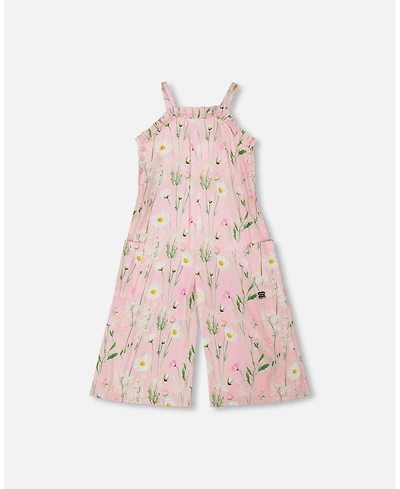 Deux par Big Girls Viscose Jumpsuit Printed Flowers