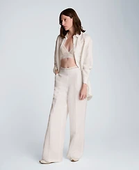 Kenneth Cole Women's Long-Sleeve Button-Front Top