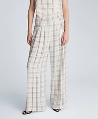 Kenneth Cole Women's Wide-Leg Triple Pleated Pants