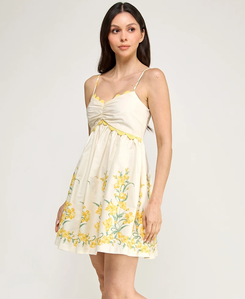 Row A Juniors' Sleeveless Fit and Flare Dress