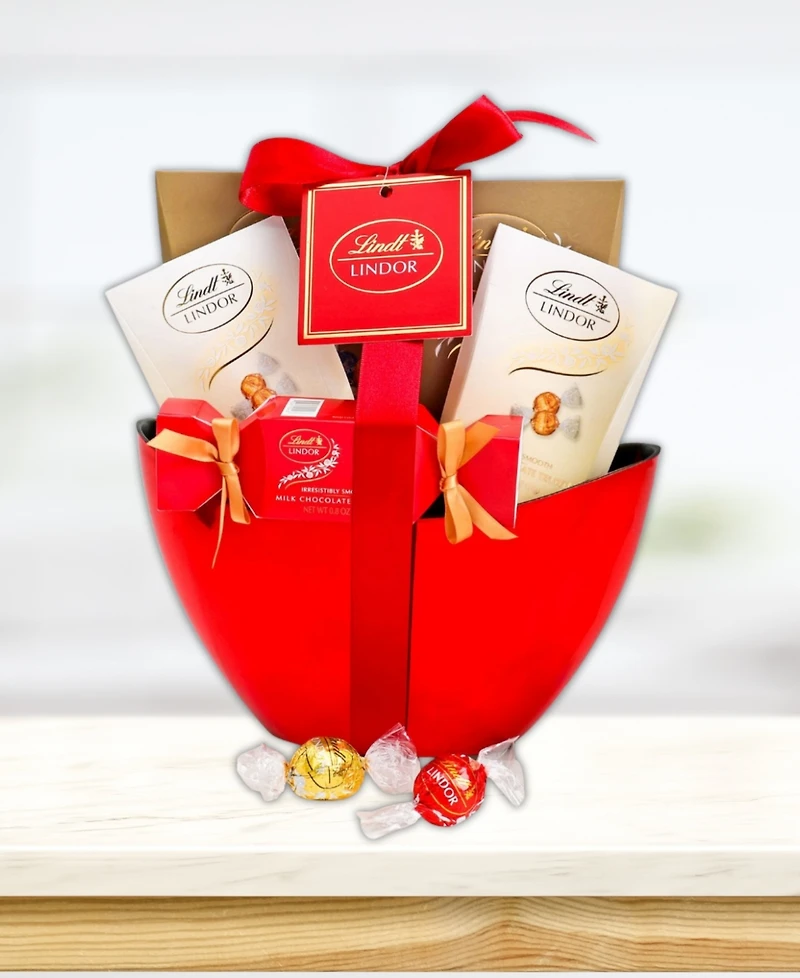 Alder Creek Gift Baskets Valentine's Day Lindt Chocolate Gift Basket, 13-Pc.