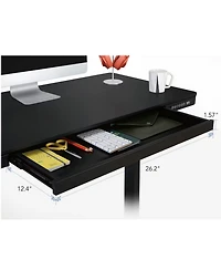 FlexiSpot EW8W Height Adjustable Standing Desk, White