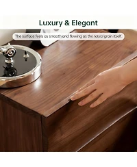 Yigii Nightstand, 2 Drawers, Modern Design, Low Profile