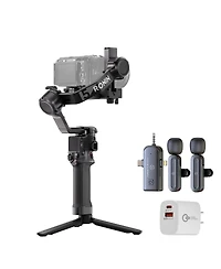 Dji Rs 5 Handheld Gimbal Stabilizer + Wireless Microphone Set + Usb Wall Charger